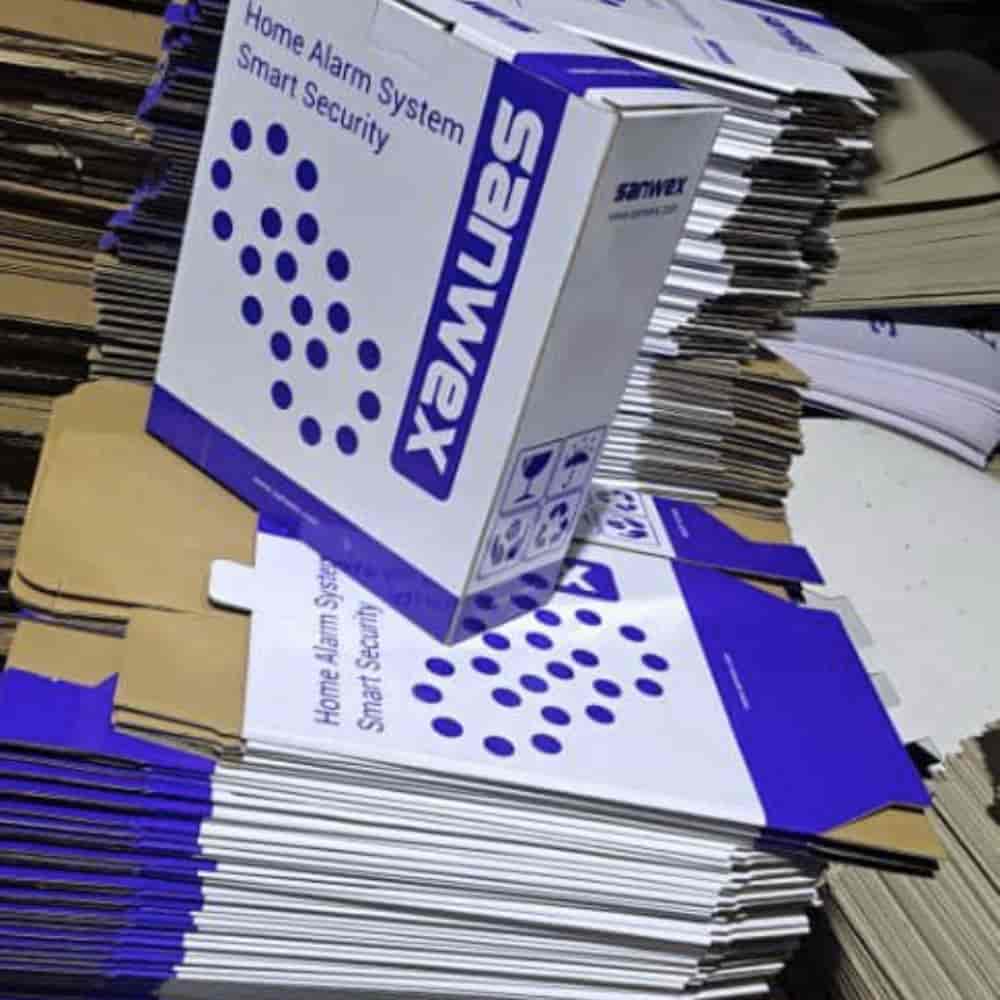 Printing carton with flexor